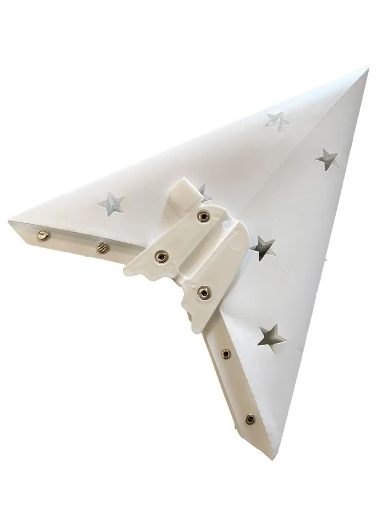 12" White Weatherproof Star Lantern Lamp, Hanging Decoration