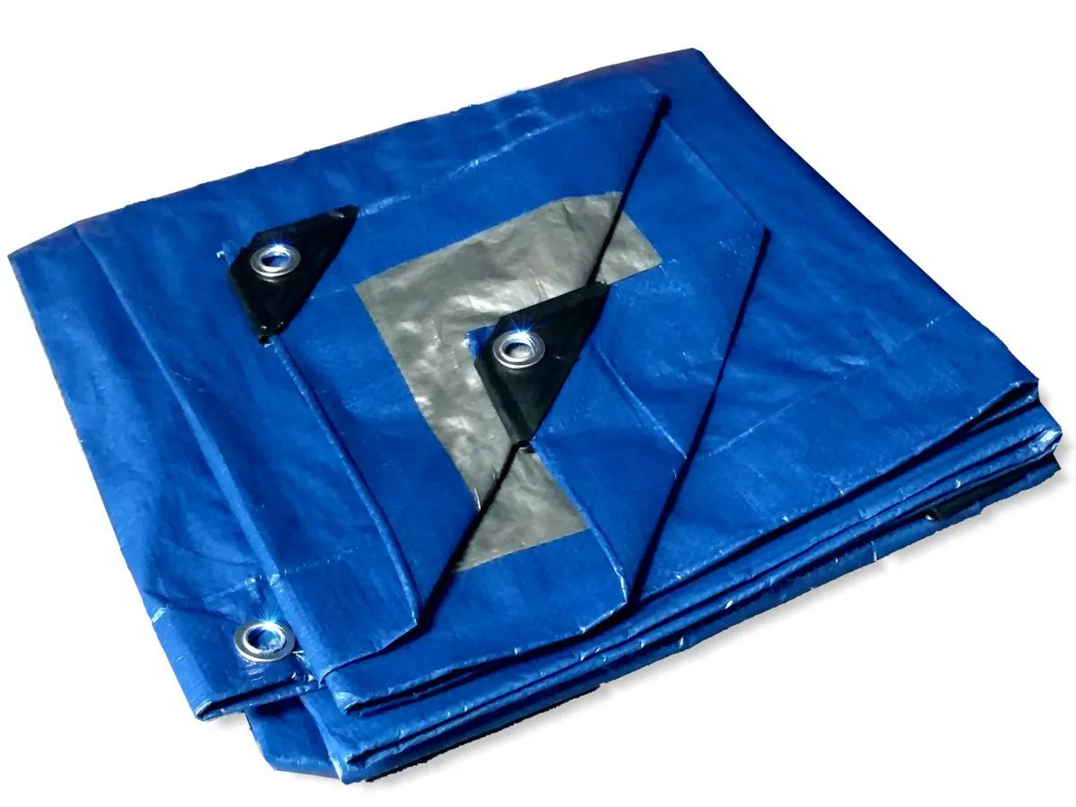 6' x 8' - Tent Shelter Tarp Cover Waterproof Tarpaulin Plastic Tarp Protection Sheet for Contractors, Campers, Painters,