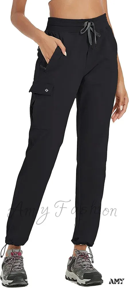 Amy Fashion - Cargo Hiking Pants Lightweight Joggers Quick Dry Capris