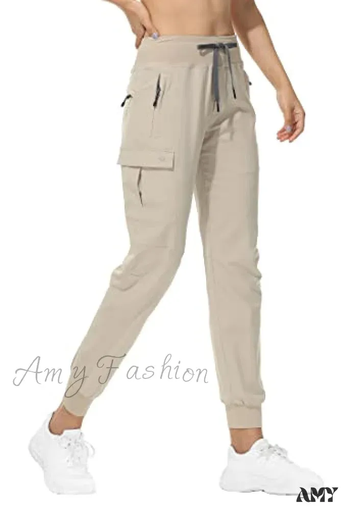 Amy Fashion - Cargo Hiking Pants Lightweight Joggers Quick Dry Capris