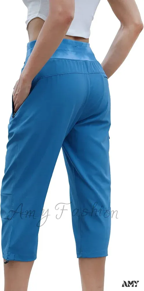 Amy Fashion - Cargo Hiking Pants Lightweight Joggers Quick Dry Capris