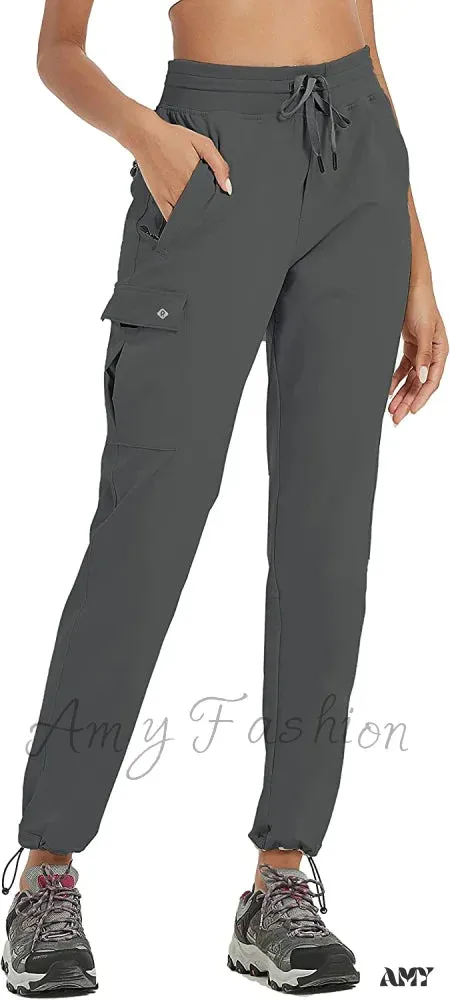 Amy Fashion - Cargo Hiking Pants Lightweight Joggers Quick Dry Capris