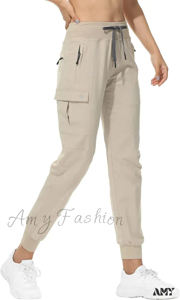 Amy Fashion - Cargo Hiking Pants Lightweight Joggers Quick Dry Capris