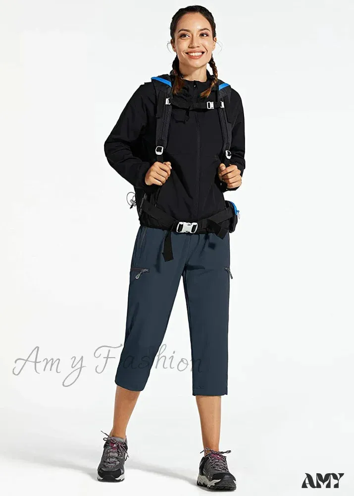 Amy Fashion - Cargo Hiking Pants Lightweight Quick Dry Capri Pants