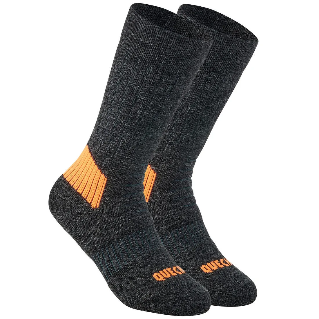 Children's warm hiking socks - SH100 WARM MID - x2 pairs