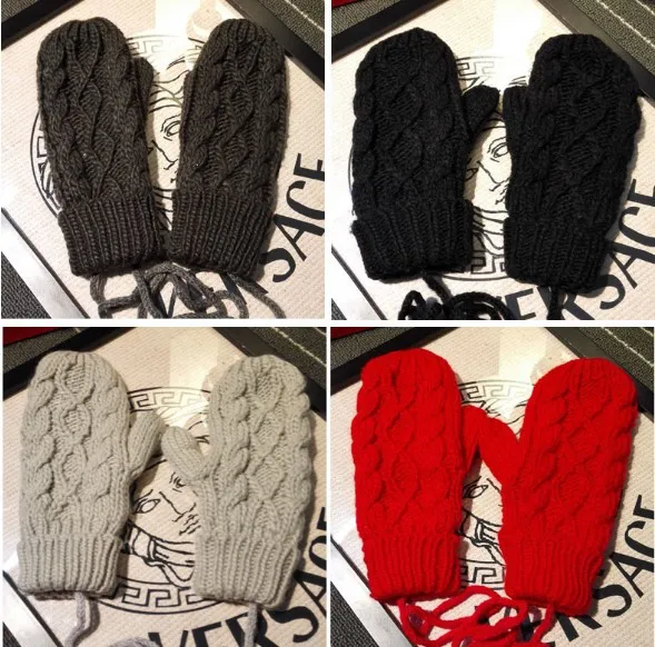 Custom-Knit Unisex Warm Fleece Mittens