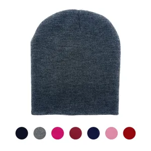 Empire Cove Knit Uncuffed Beanie Hat Cap Warm Winter Men Women Short Toboggan