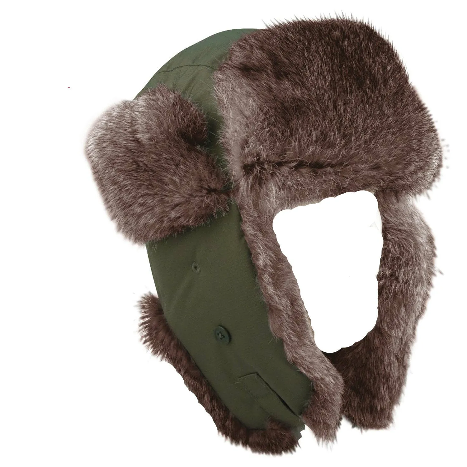 Fur Flyer's Hat Olive Drab