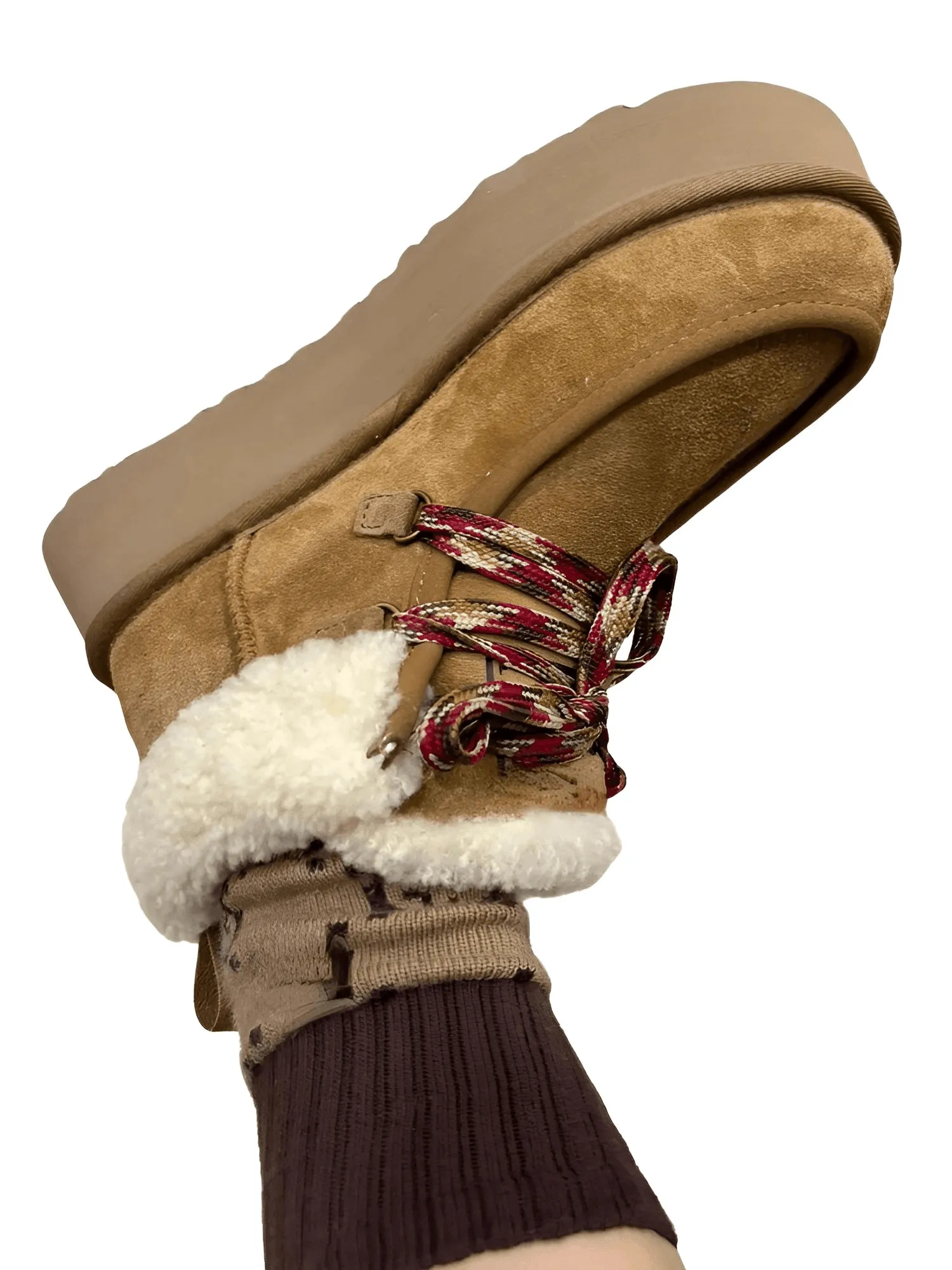 Genuine Suede Fur Snow Boots Women's Winter New Padded Warm Fur Short Boots