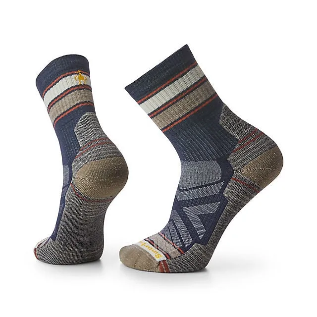 Hike Light Cushion Striped Mid Crew Socks