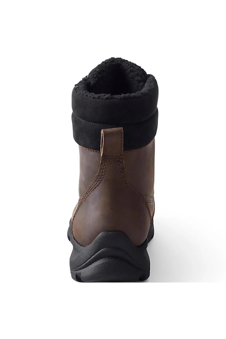 Lands' End Men's All Weather Leather Insulated Snow Boots