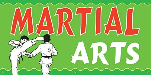 Martial Arts Full Color Vinyl Banner. Ready To Use