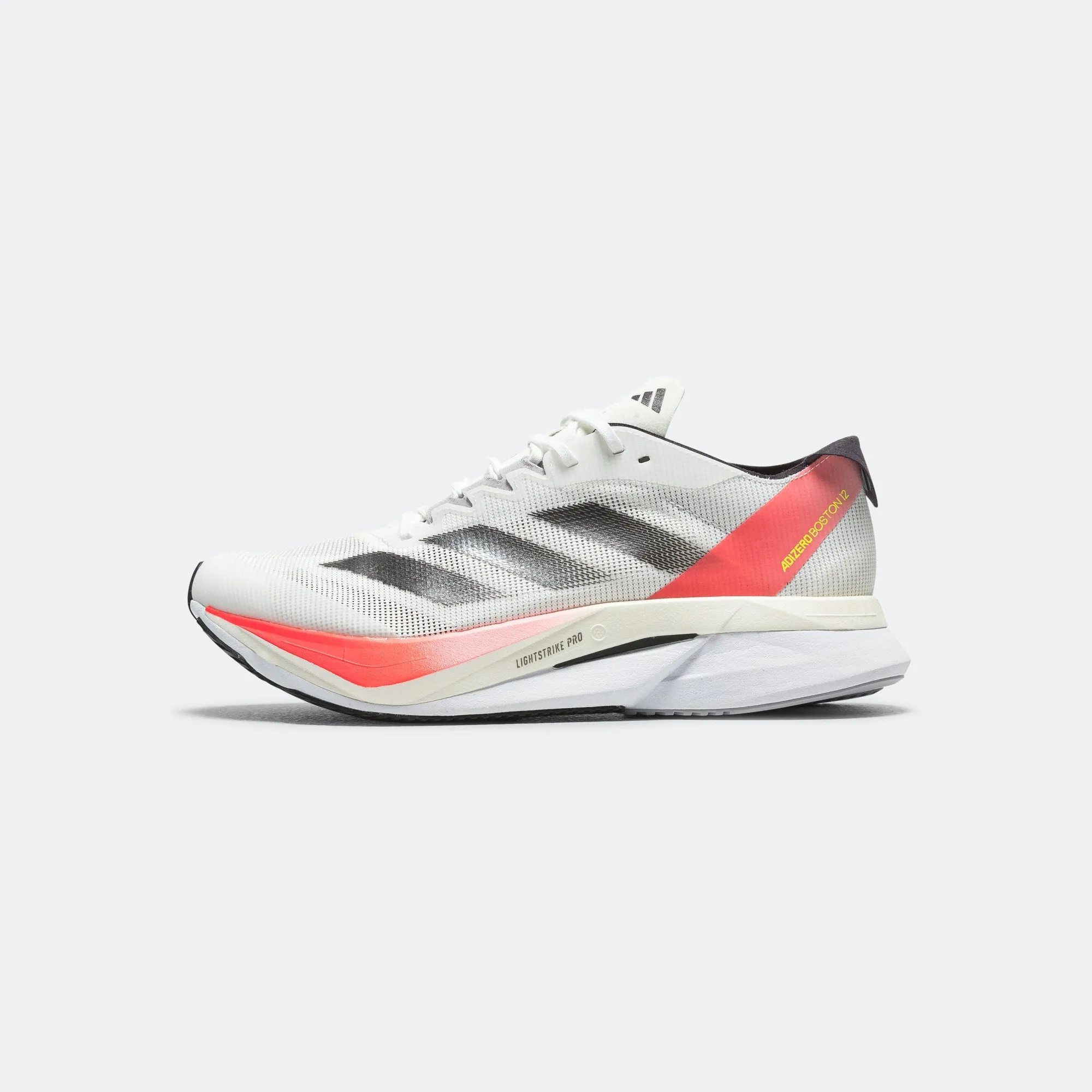 Mens Adizero Boston 12 - Footwear White/Aurora Metallic