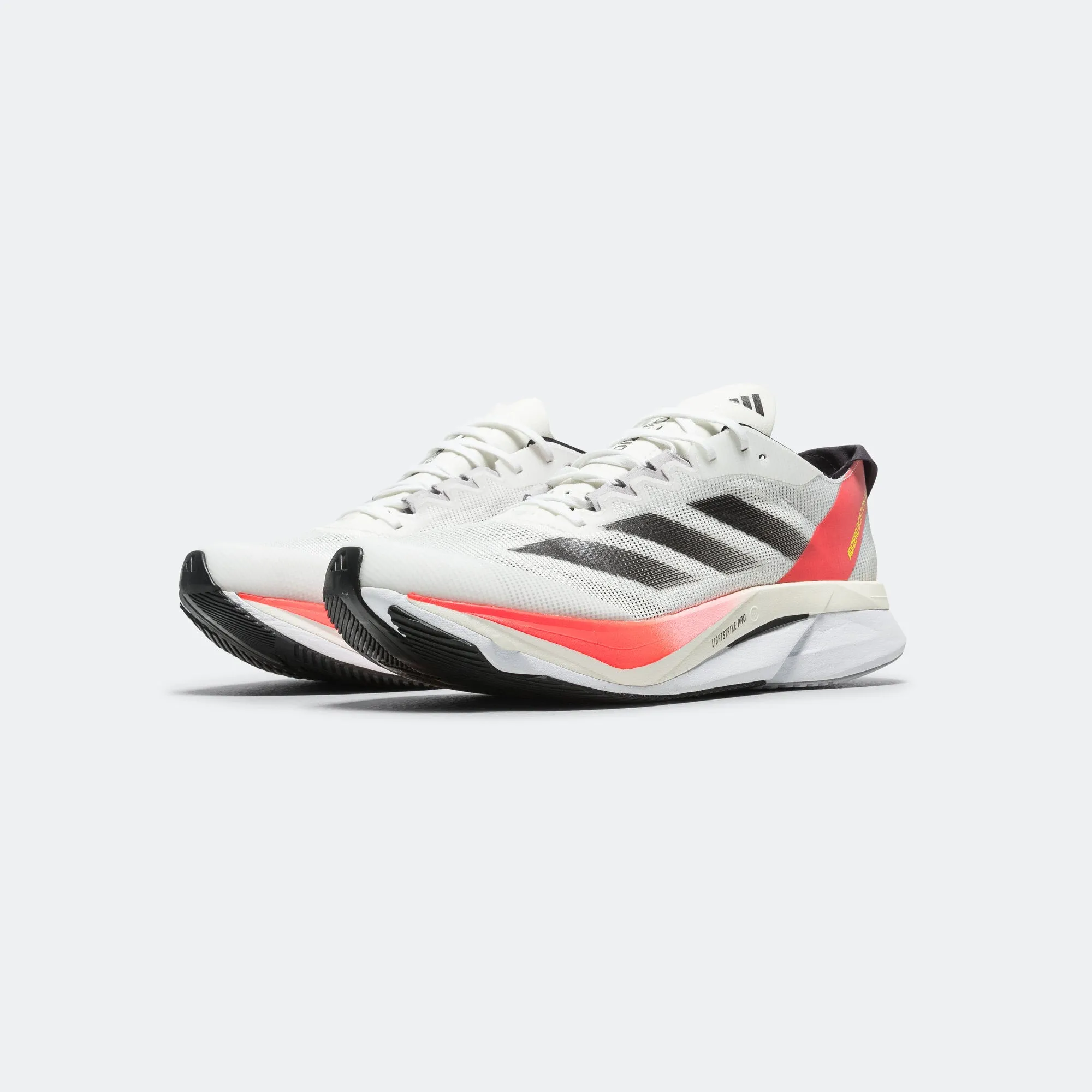 Mens Adizero Boston 12 - Footwear White/Aurora Metallic