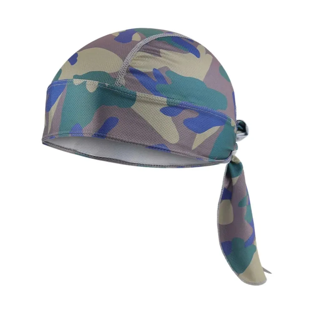 Quick Dry Camo Cycling Cap Head Scarf Summer Men Running Riding Bandana Headscarf Camo Printing Cap Headband Men Head Scarf