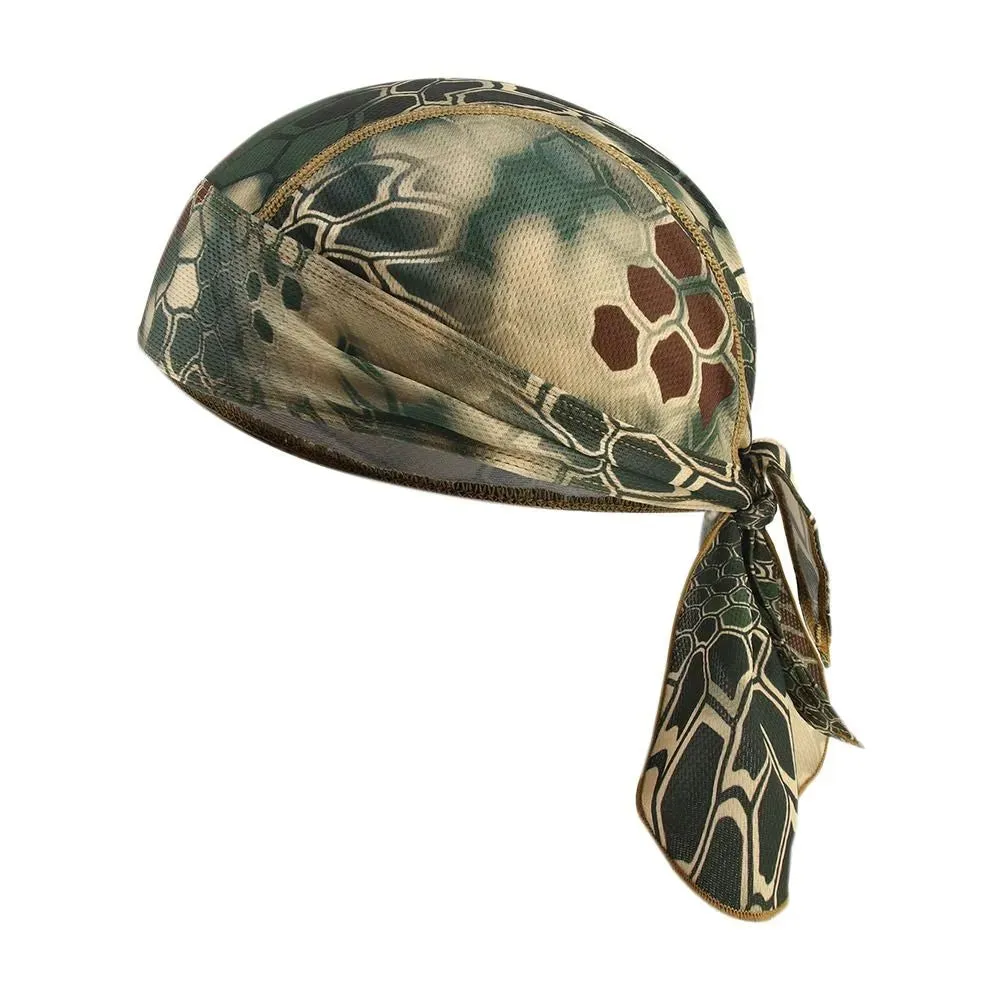 Quick Dry Camo Cycling Cap Head Scarf Summer Men Running Riding Bandana Headscarf Camo Printing Cap Headband Men Head Scarf