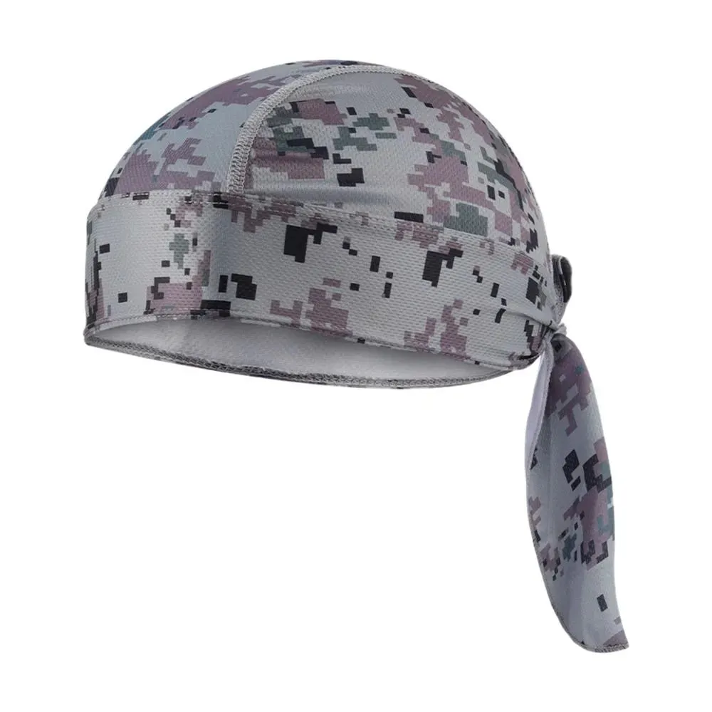 Quick Dry Camo Cycling Cap Head Scarf Summer Men Running Riding Bandana Headscarf Camo Printing Cap Headband Men Head Scarf