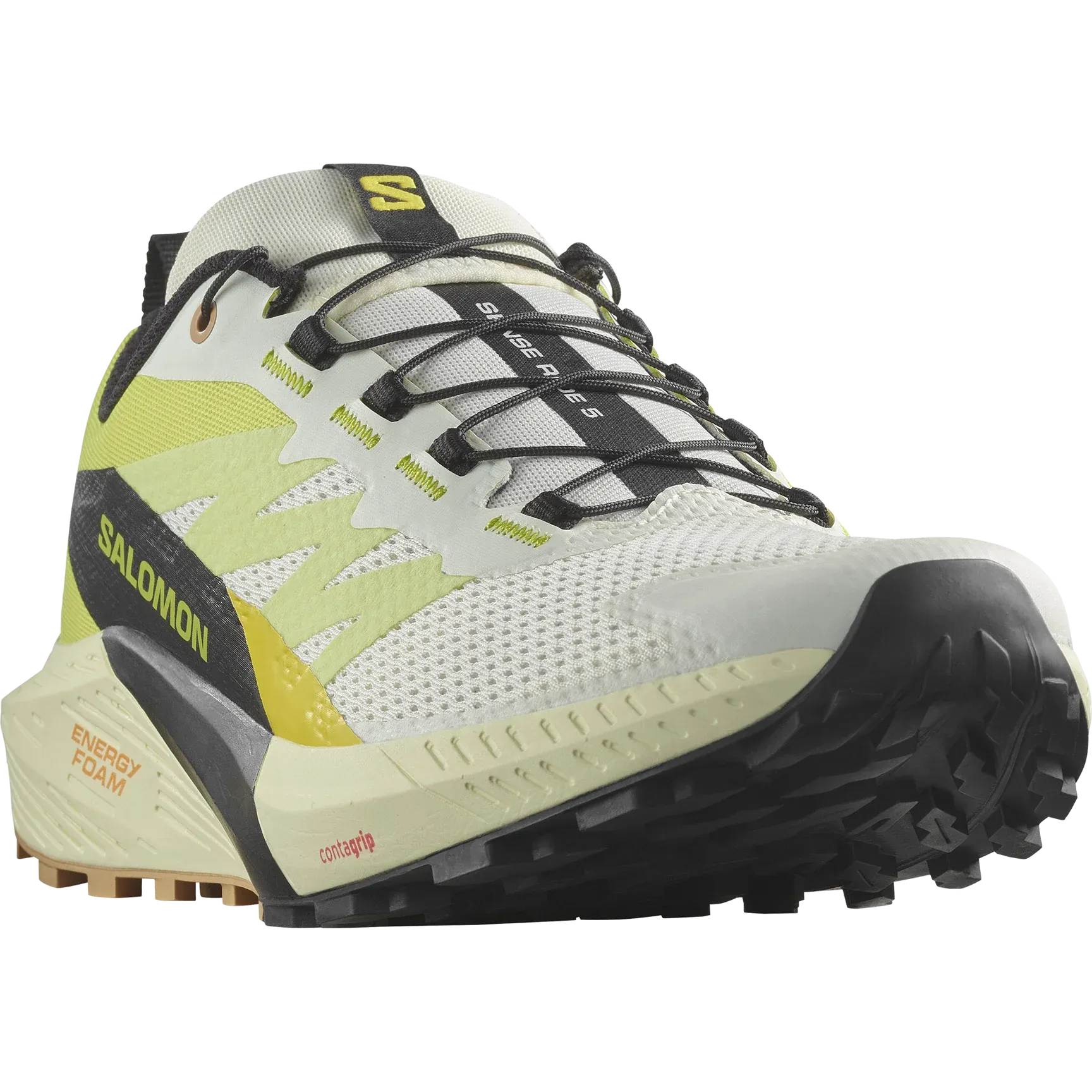 Salomon Sense Ride 5 Shoes (Men's) Vanilla Ice/Sulphur Spring/Black