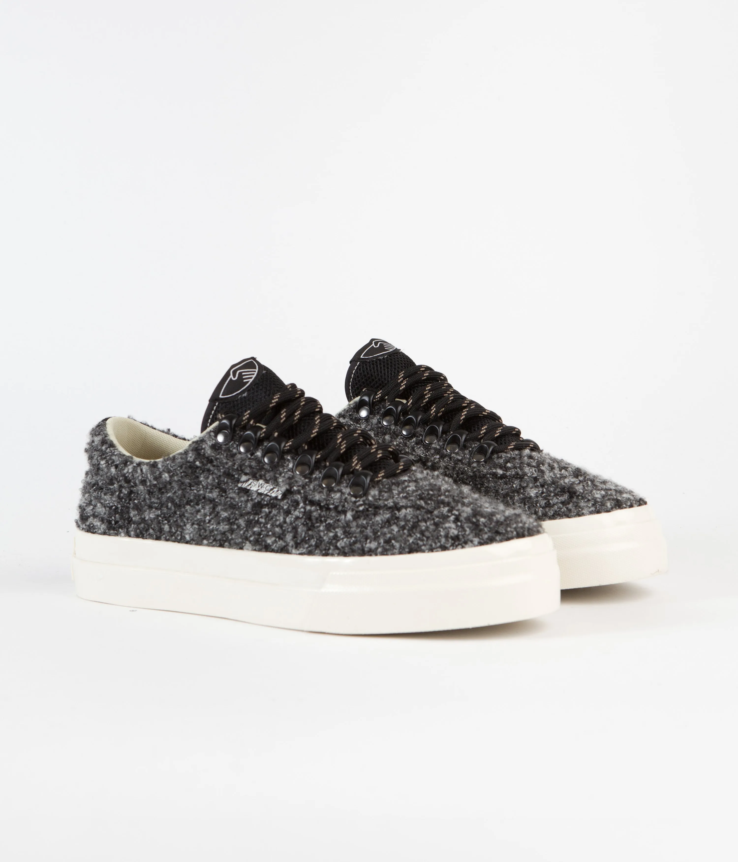 Stepney Workers Club Dellow Ramble Boucle Shoes - Charcoal