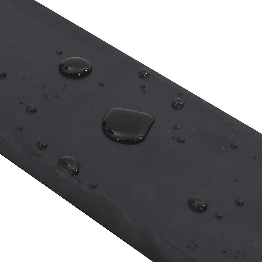 vidaXL Rubber Edge for Snow Plow Black 250x10x2 cm