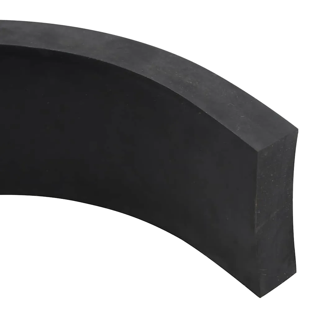 vidaXL Rubber Edge for Snow Plow Black 250x10x2 cm