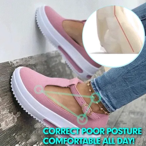 Winter Women's Sandals Vintage Wedge Platform Fashion Walking Buckled Shoes