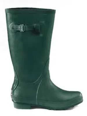 Womens L.L. BEAN WELLIE Rain Boots Foul Weather 9 Gumboots HUNTER GREEN Vegan