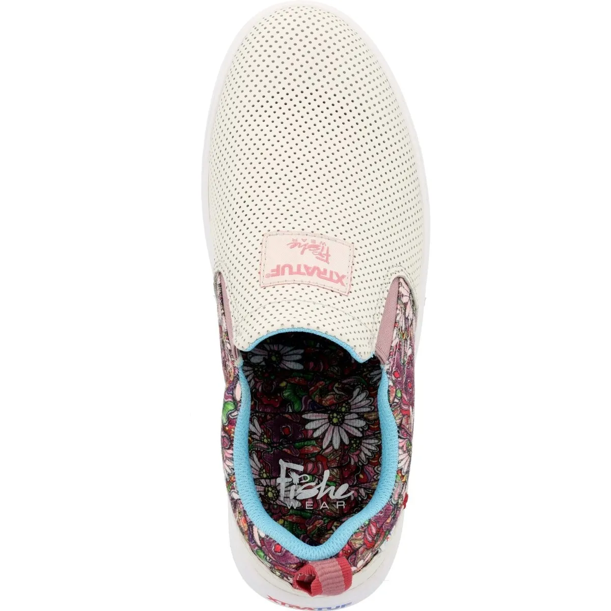 Xtratuf Sharkbyte Eco 2.0 Women's Deck Sneaker Xsb2w100 In White Onyx Multi Floral Fish